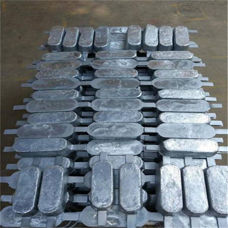 安徽船用焊接型锌阳极 锌块船舶配件 阴极保护锌合金阳极