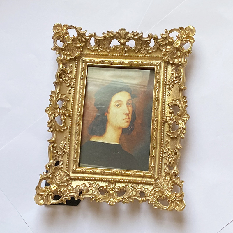 歐式美式金色樹脂相框 法式掛牆照片牆擺件擺台創意擺件