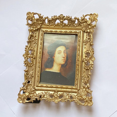 歐式美式金色樹脂相框 法式掛牆照片牆擺件擺台創意擺件