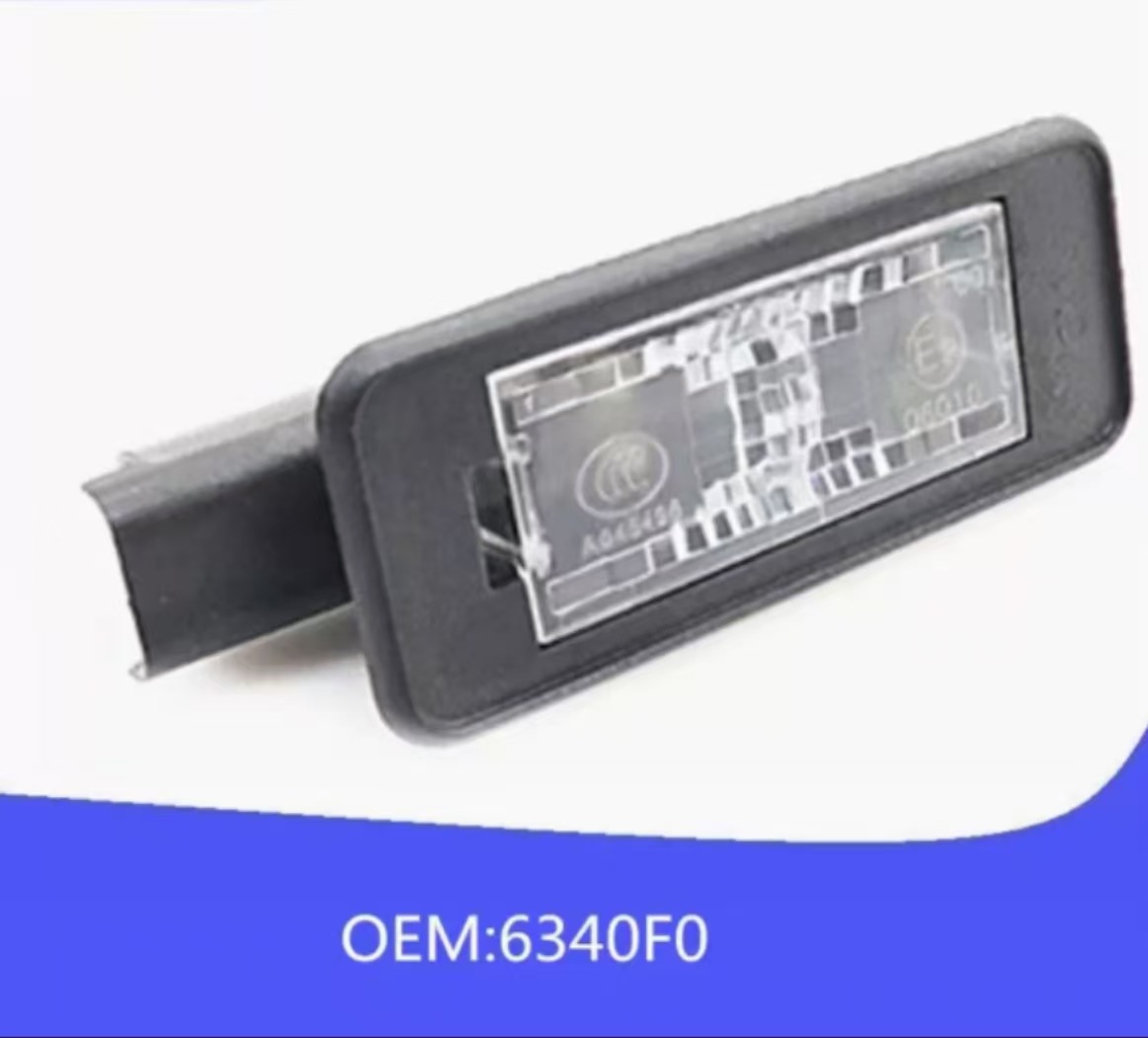 Signs to 2 008 307 308 408 508 Sega C2 Triumph Elysee C5 Rear License Plate Lamp 6340F0