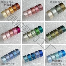滑线渐变丝光绒线丝绒蚕丝缠色丝免丝线相对缠花不易手工紫麦太保