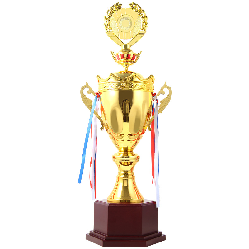 Fabricación de trofeos metálicos de gran tamaño Juegos Deportes de equipo Campeones de fútbol Baloncesto Liga de Campeones Copa de la fuerza