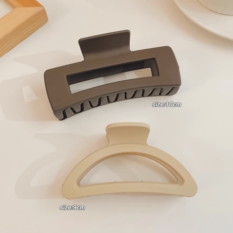 Horquilla de acrílico de las mujeres cuchara trasera updo clip de pelo grande celebridad de Internet elegante tiburón clip tocado simple horquilla