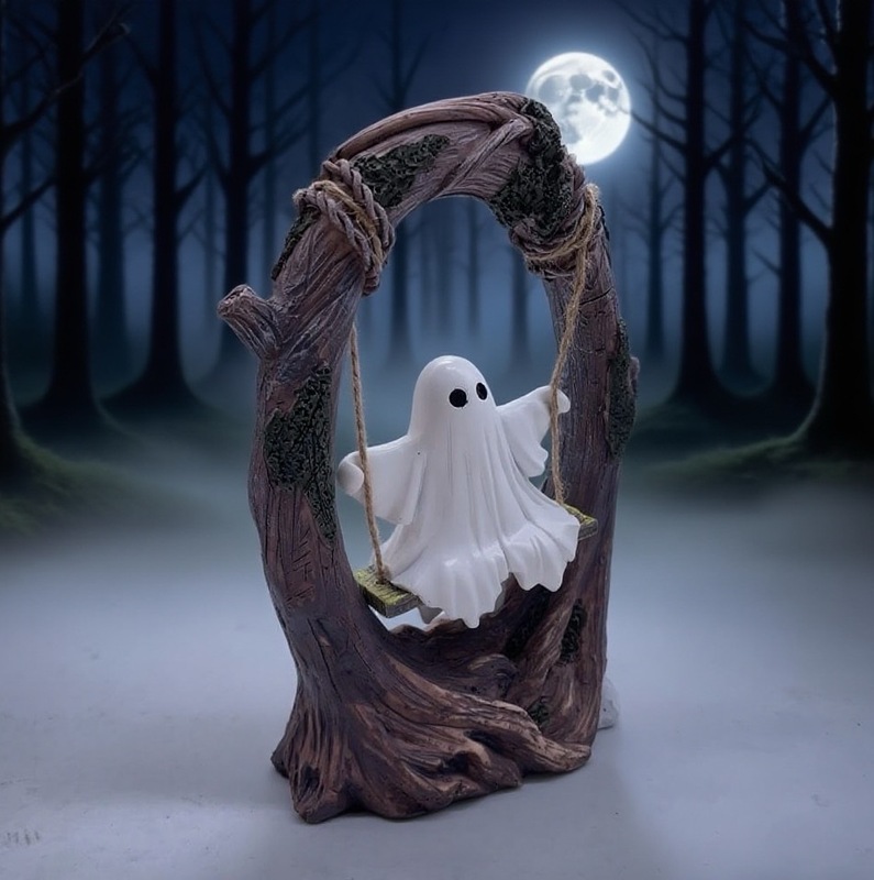 2025新品Halloween Swing Ghost Decoration荡秋千幽灵家居装饰|undefined