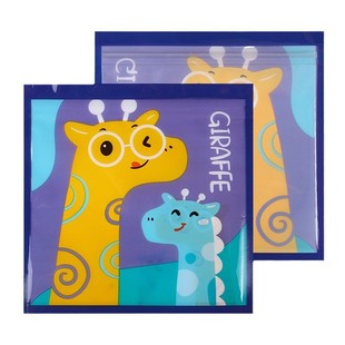 South Korea Cute Snack Candy Self-sealing Bag Girl's Head Buckle Jewelry Gift Packaging Bag Cartoon Bear Storage Bag