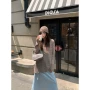 宽松显瘦镂空长袖针织衫