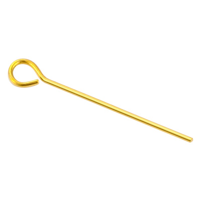 Gold jewelry needle stainless steel diy accessories 9-word needle round head needle T-shaped needle pearl beaded diy material accessories