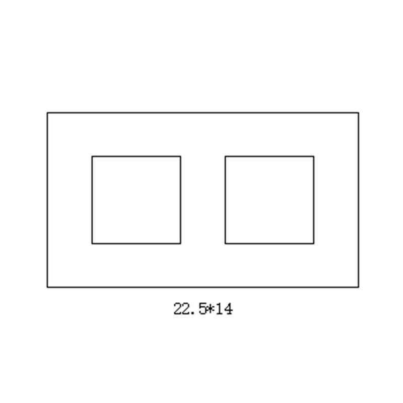 2 pieces [1*2] 22.5*14cm