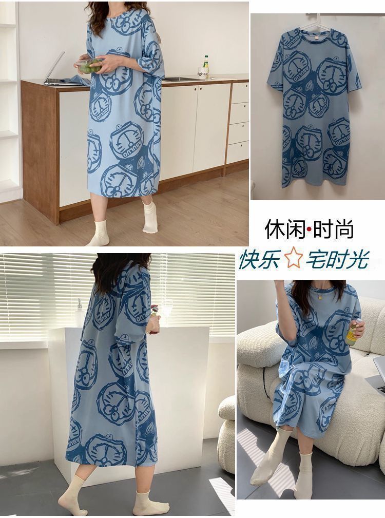 短袖睡裙详情图