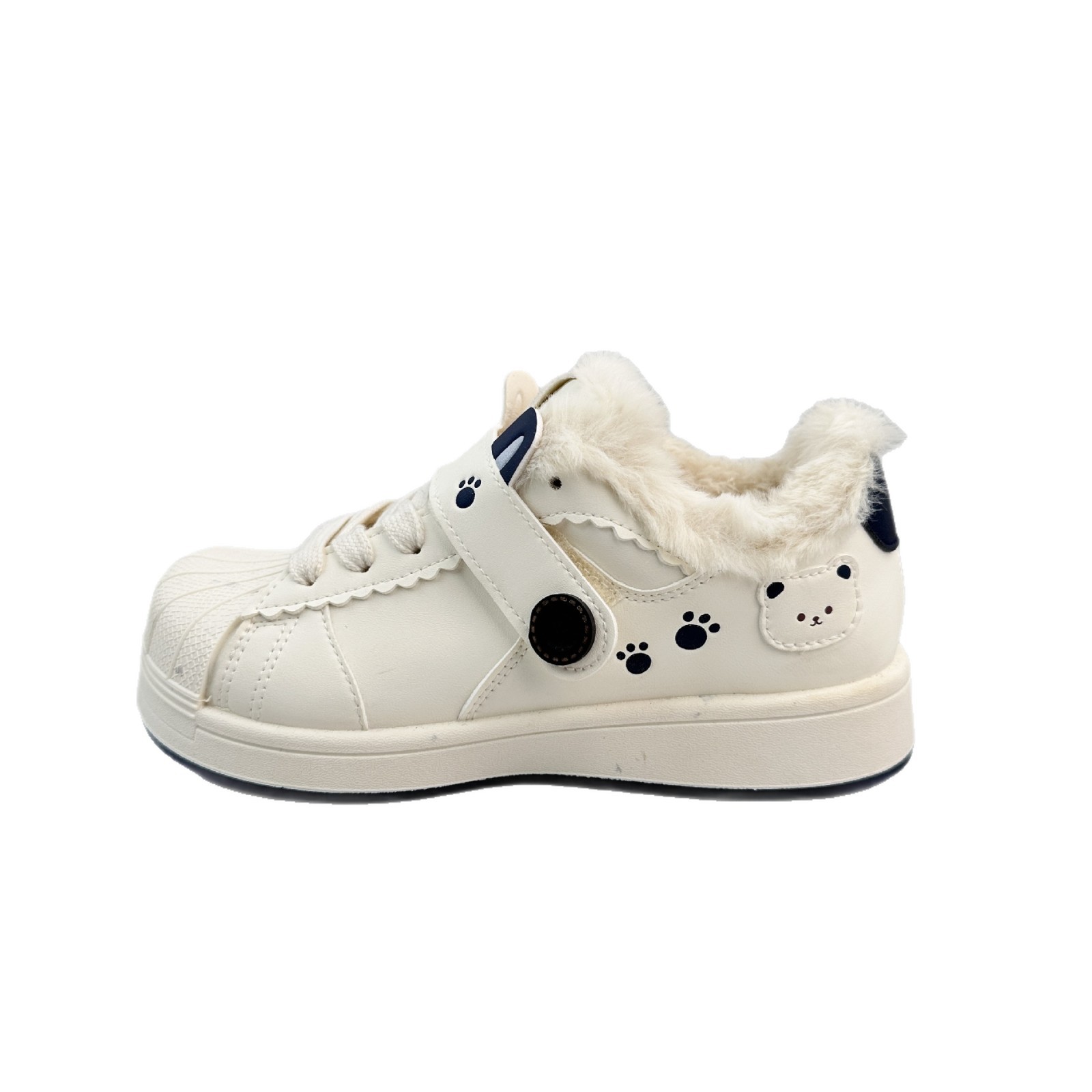YUANBO2025 invierno zapatos de vello zapatos de mujer conchas zapatos deportivos de pan pequeños zapatos blancos de estilo universal nicho image 6