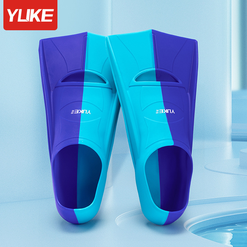 Swimming Fins for Adults, Diving, Children's Training, Breaststroke, Freestyle, Silicone Flippers, Unisex, Professional
