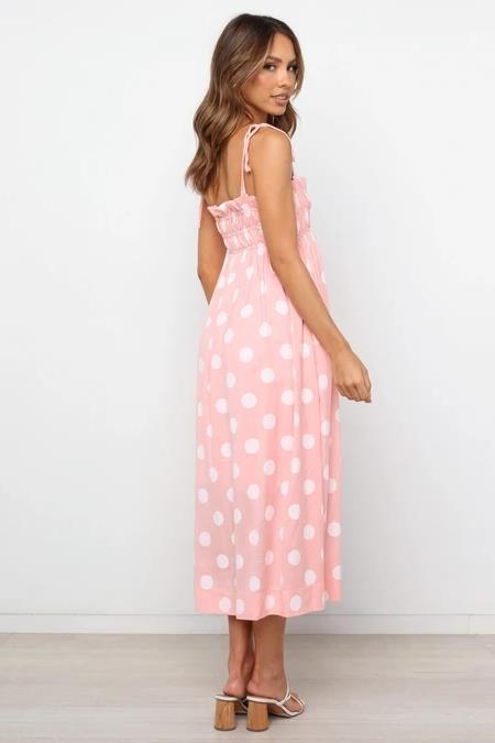 sling polka dots large swing dress NSYMR48805