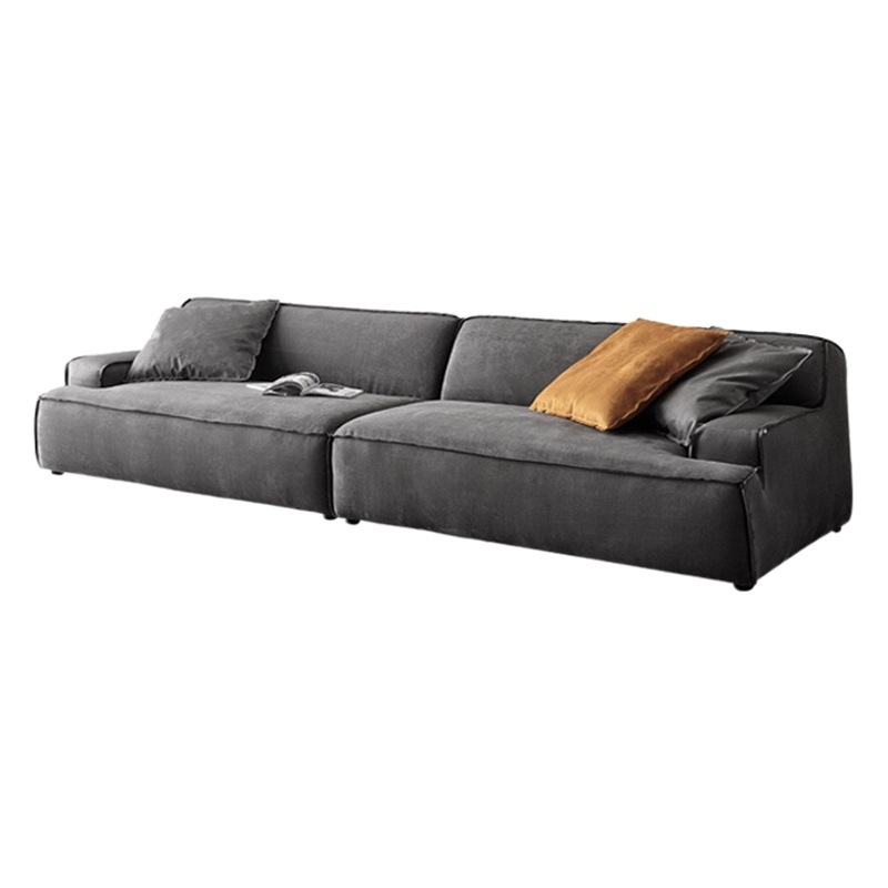 Baxter Damasco sofá italiano minimalista gran apartamento fila recta sofá de tela esmerilado sofá de tres plazas