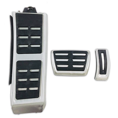Suitable for Audi A1/A4/A5/A6/A7/Q5 Accelerator Pedal, Brake Pedal, No-Drill Original Style Welcome Mat (Dekorativ pedal başlıqları) - automatic-three-piece-set