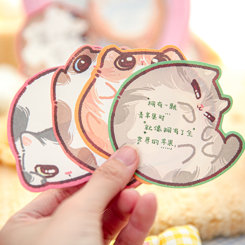 Yo Yo Bring Tarjeta trasera N Publicaciones, comeré un poco de dibujos animados originales, notas adhesivas para estudiantes estilo ins, notas de oficina