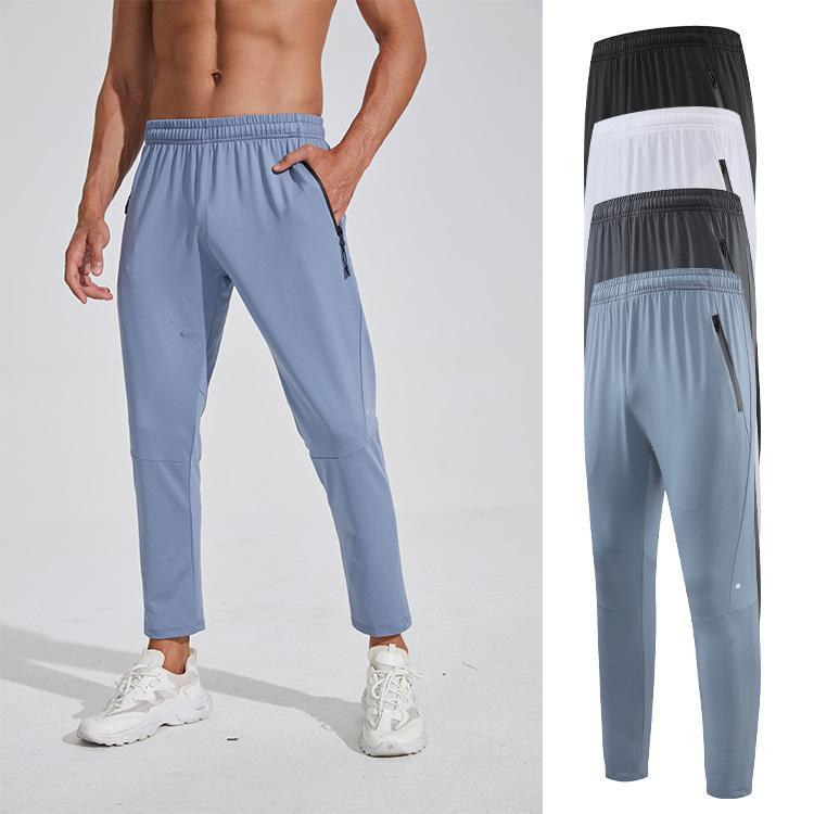 Pantalones deportivos casuales transfronterizos para hombres sueltos recto alto elástico pantalones de baloncesto para correr al aire libre pantalones de ejercicio secado rápido pantalones uniformes escolares
