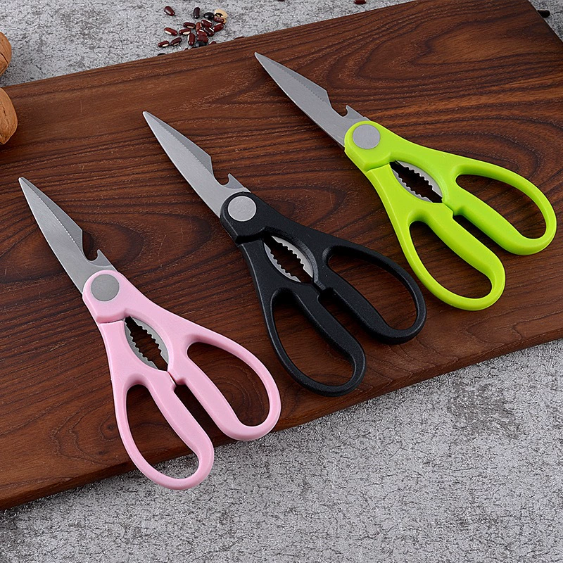 Мощные кухонные ножницы 9180, многофункциональные большие ножницы, ножницы для куриных костей, из нержавеющей стали, антикоррозийные, острые и долговечные для резки