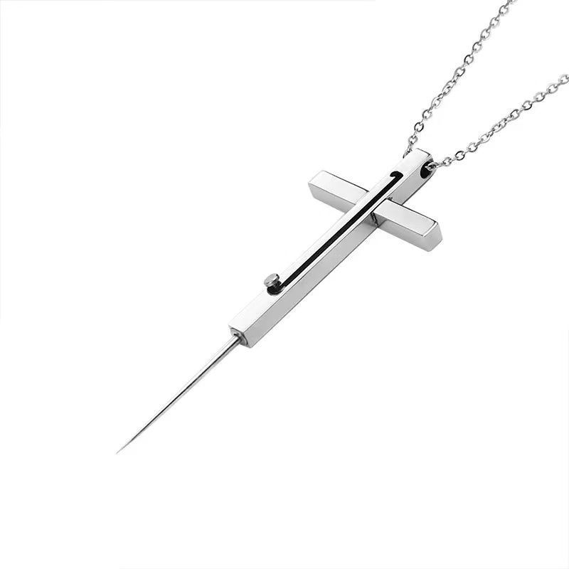 Collar de autodefensa para niñas, joyería, anti-lobo, autodefensa, armas pequeñas, suministros portátiles legales, invisibilidad oculta