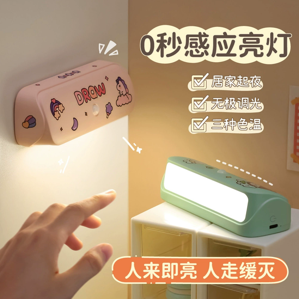 Прямая поставка с фабрики, Новая креативная крутая мертвая лампа, студенческое общежитие, индукционный ночник, светодиодная Магнитная адсорбционная лампа с железным глазом