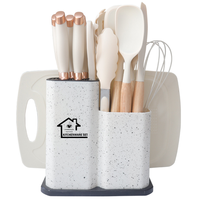 노르딕 혁신 주방용품 19종 세트 - 크림 화이트(대리석 패턴)