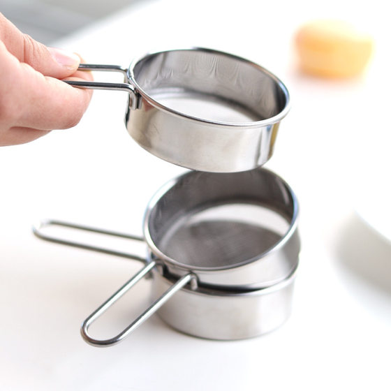 Multifunctional Sugar Powder Sieve Flour Sieve Screen Small Sieve Screen Filter Screen Cocoa Powder Chocolate Baking Tools