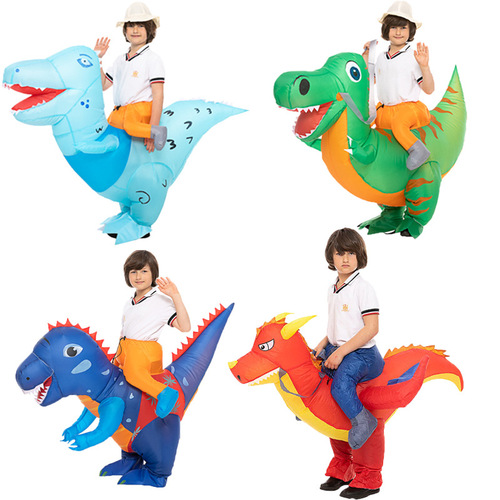New Cute Dragon Inflatable Suit Manufacturer Kindergarten Performance Costume Little Fire Dragon Inflatable Suit Party Atmosphere Performance Prop
