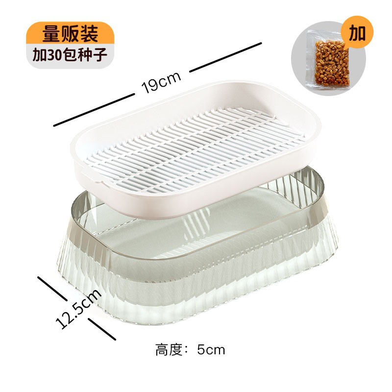 Plantas en maceta para gatos para mascotas transfronterizas, caja de plantación hidropónica sin suelo, plato de cultivo, bocadillos para gatos, menta gatera al por mayor