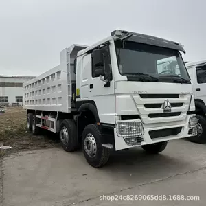 Sinotruk Howo 12 təkərli, qum daşıyan, ön dörd, arxa səkkiz təkərli yük maşını