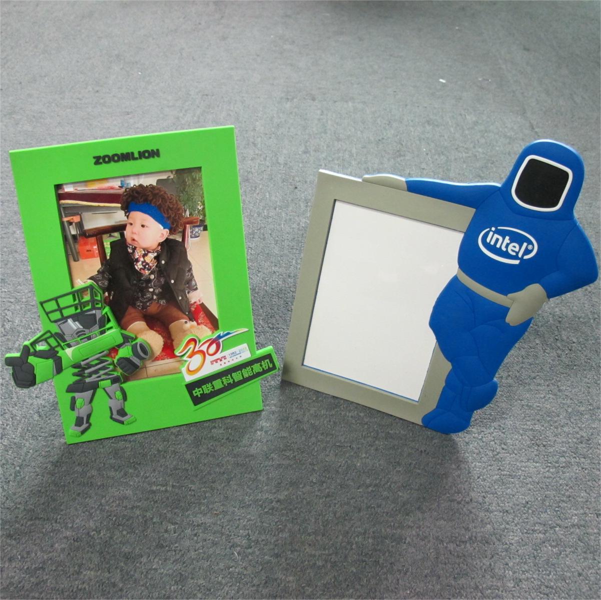 PVC软胶相框立体凹凸相架4R5R6R磁性滴塑立体相框工厂跨境专供