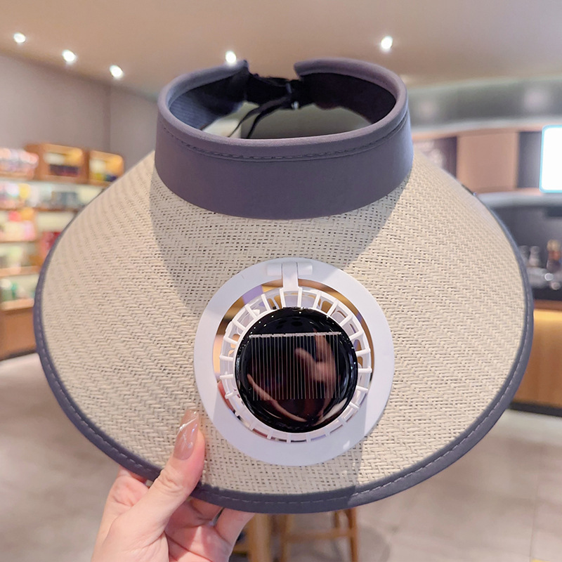 夏の新しい帽子ファンハットカジュアル大きなつば空のトップハットソーラー抗紫外線屋外サンハット卸売|undefined