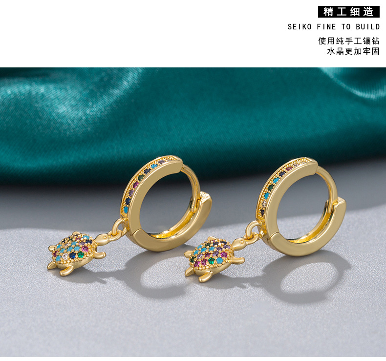 时尚夸张动物耳环