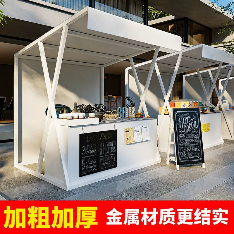 Модная стойка для рынка, квадратная стойка для культурных и творческих мероприятий, стойка для демонстрации товаров в торговом центре, стойка для закусок на ночном рынке.