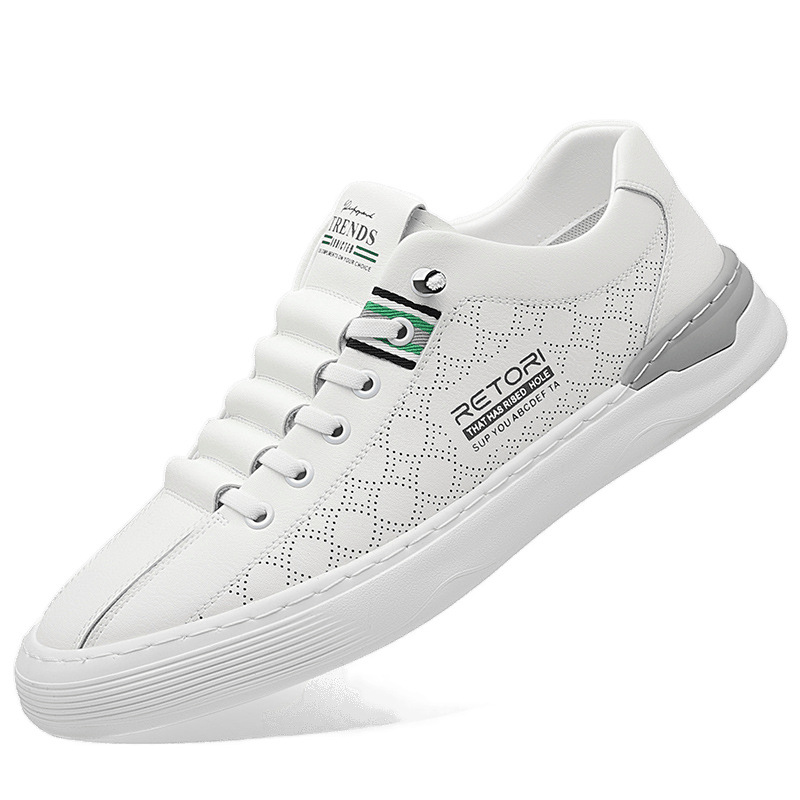 Zapatillas de deporte, malla de verano para hombre, zapatos blancos transpirables, zapatillas de deporte de tendencia, zapatos deportivos casuales cómodos y versátiles, venta al por mayor gratuita