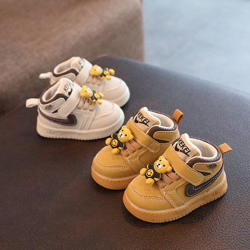  Autumn New Baby Shoes 0-2 Years Old 1 Soft Bottom Anti-Slip Baby Toddler Shoes Men and Women Cartoon Toddler Shoes