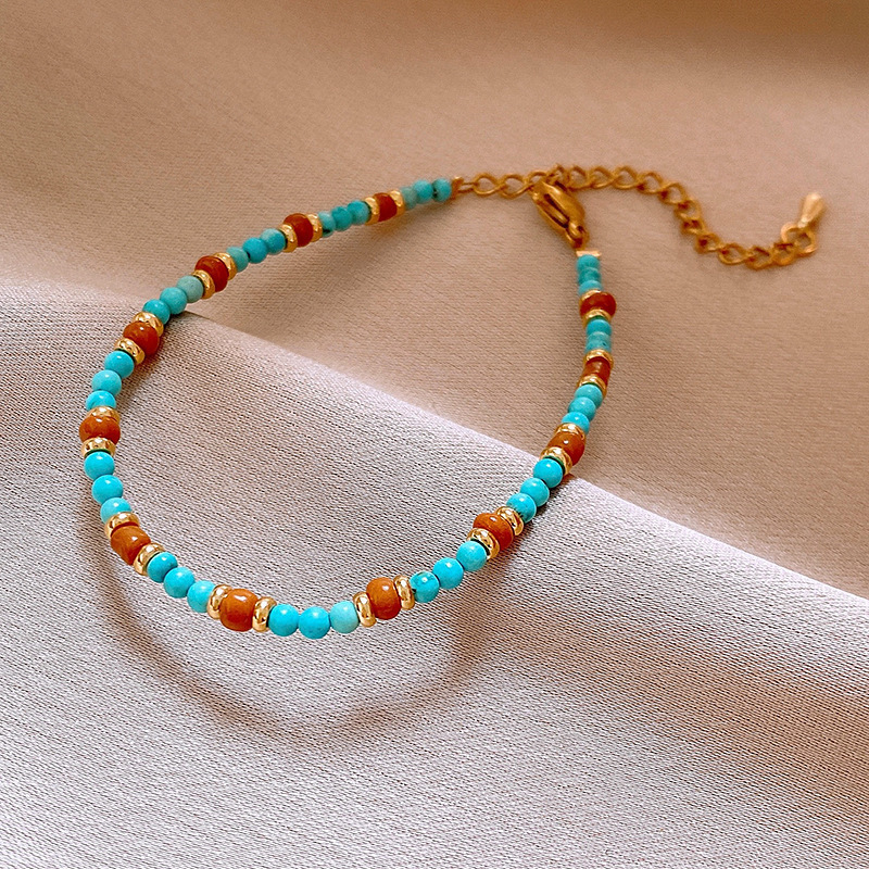 152 brazaletes - oro - azul