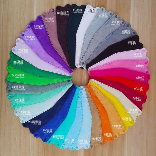 Factory willow leaf fish-shaped kn95 cross-border factory straight hair adult facemask fashion three-dimensional KF94 mouth