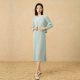 Foreign Trade Miyake Skirt Women's 2024 Early Autumn New Style Elegant Simple Slimming Round Neck Sleeveless Pleated Vest dress