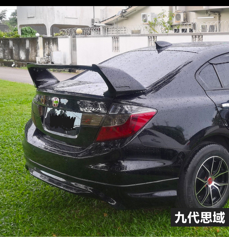 Suitable for Honda Eighth-Generation Civic Rear Wing, 8Th and 9.5Th Generation Civic, Civic Si Modified Fd2 Style High Spoiler