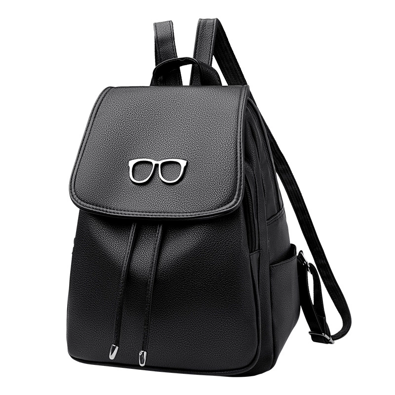 Shoulder bag backpack, genuine leather 2022 collection, compact flap design, adjustable straps