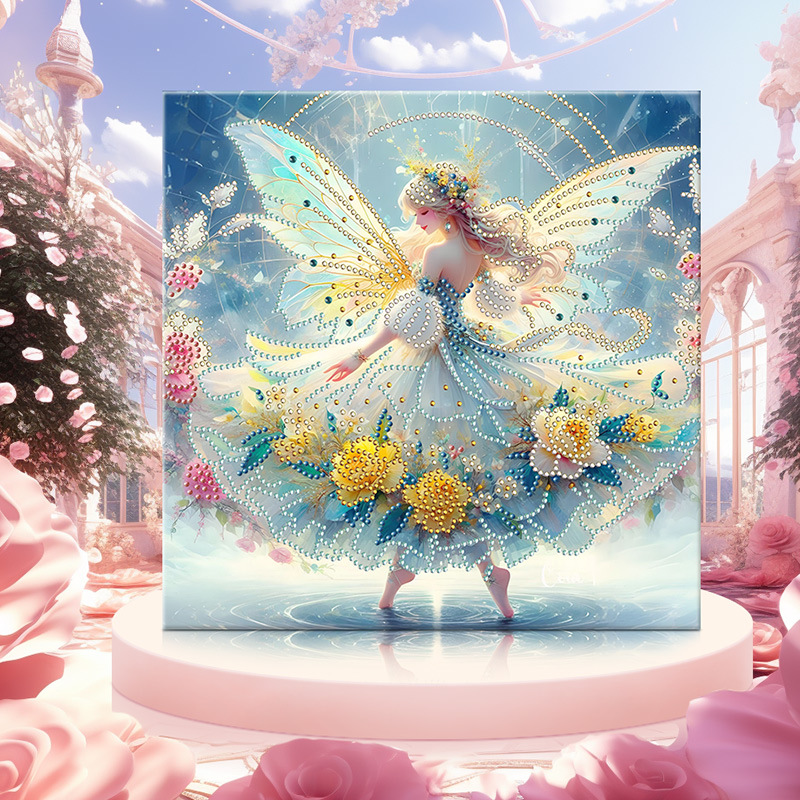 Va010 (30 * 30 cm + lienzo + marco trasero + paquete de materiales de herramientas)