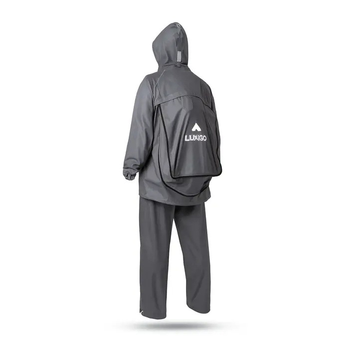 Traje Impermeable Dividido con Capucha de Poliéster Pongee Reutilizable para Ciclismo y Senderismo image 6