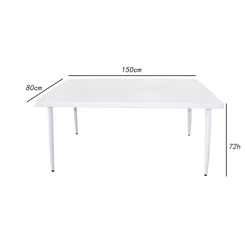 Mesa de balcón patio leche tienda de té snack centro comercial jardín terraza mesa de alojamiento mesa larga mesa de comedor estilo nórdico simple