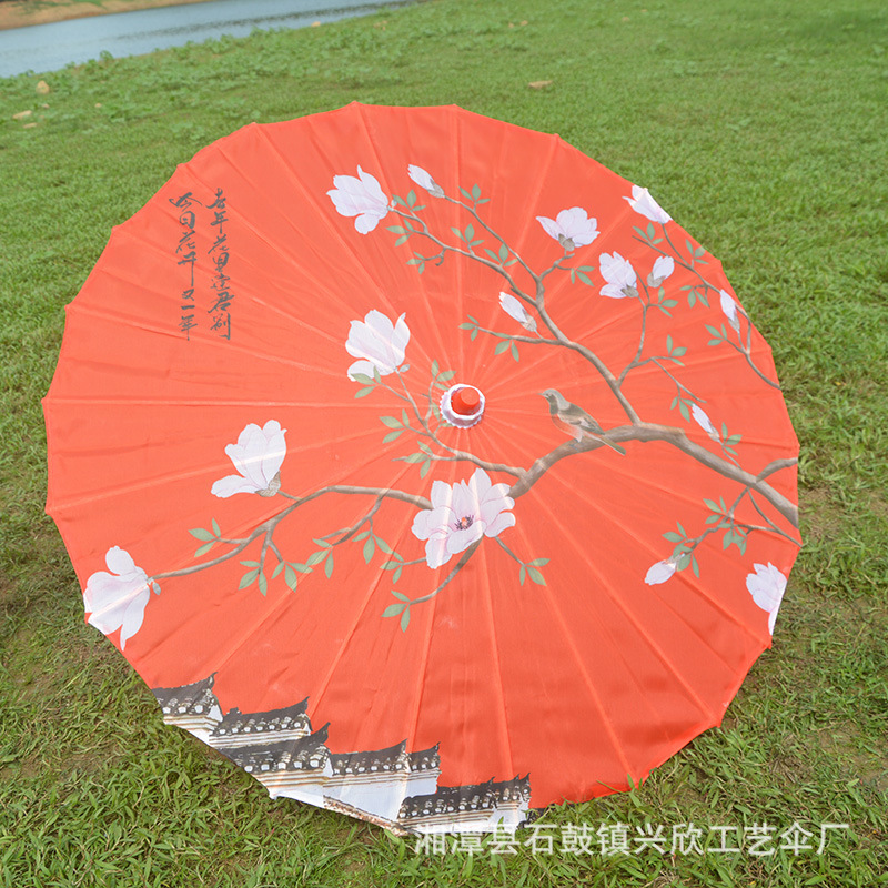 Paraguas de papel engrasado impermeable paraguas artesanal para niños paraguas decorativo antiguo accesorios de fotografía al aire libre impresión paraguas de baile al por mayor