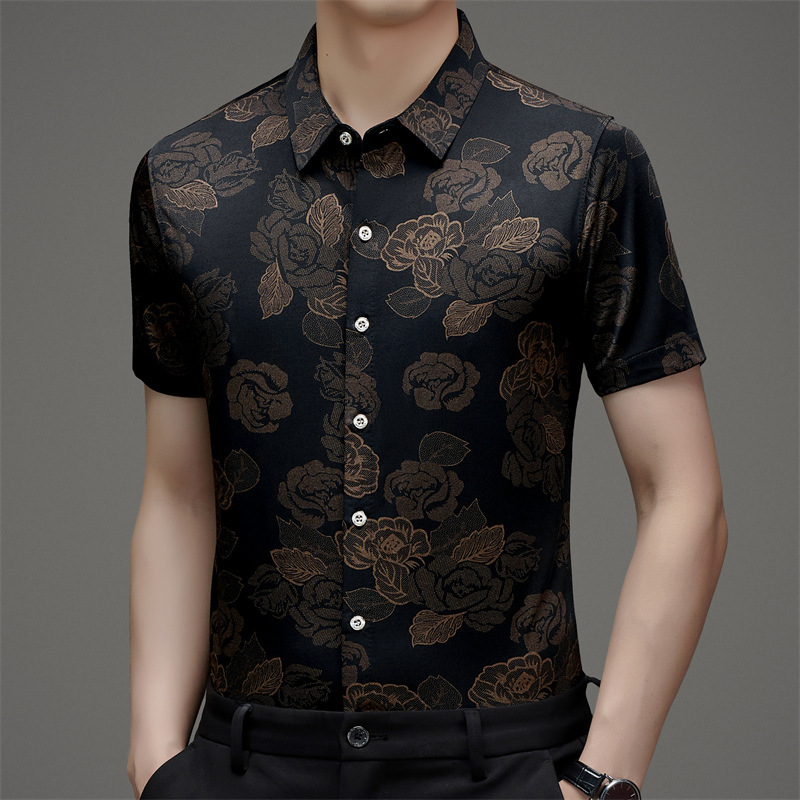 Silk fashionable thin shirt