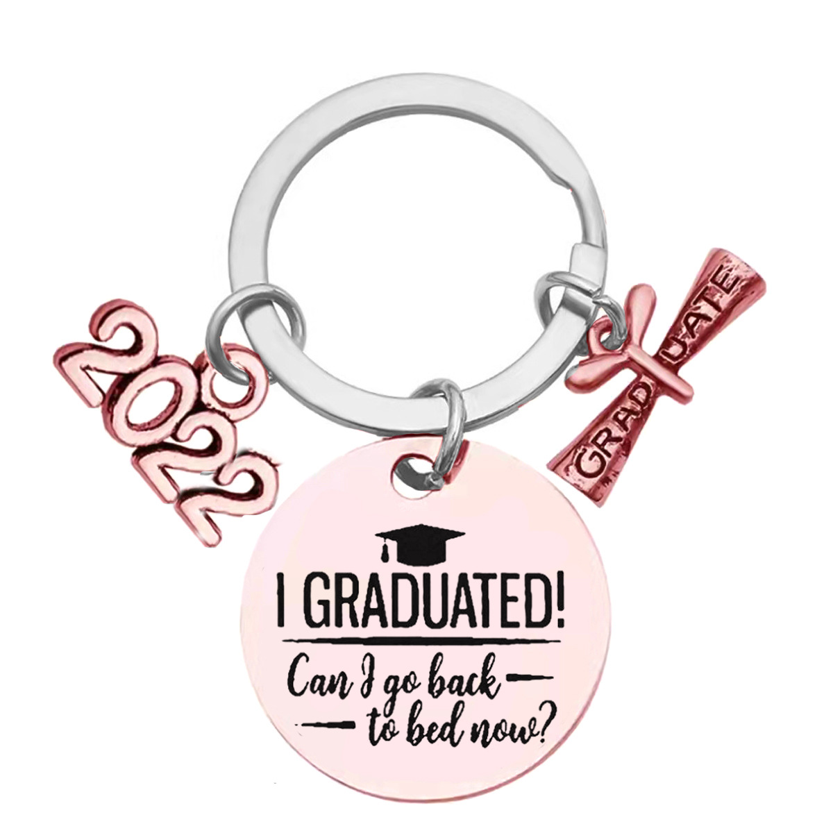 2022 Graduation Season Gift I Graduated Lettering Stainless Steel Keychians Wholesale display picture 2