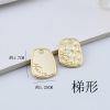 Hand -made DIY hair accessories, hair circles, material alloy geometric pendant square circular pentagram letter tags