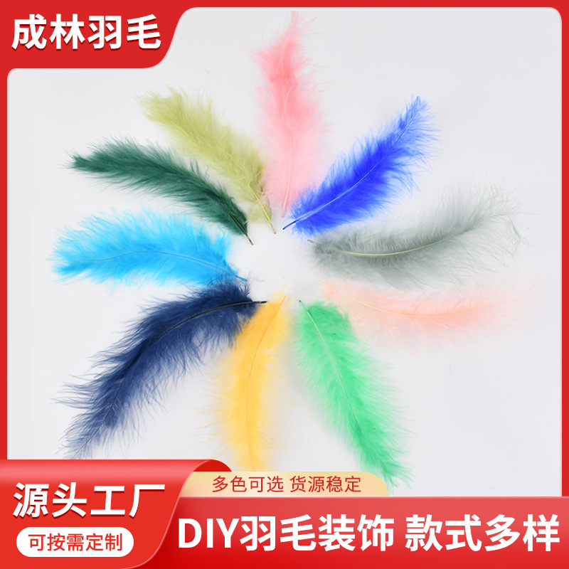10-15cm Turkey Feather Pointed Tail Color Feather DIY Handmade…