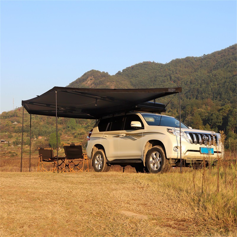 270 degrees car side tent side Sky Tent Room rain-proof sun-proof legless fan-shaped tent large space Outdoor