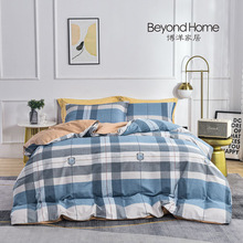 博洋家纺磨毛四件套双人印花罗马之旅床单被套一件代发集采