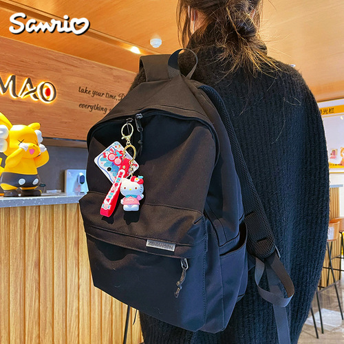 Genuine Sanrio Sakura Secret keychain for women, creative and exquisite Kuromi doll keychain, school bag pendant